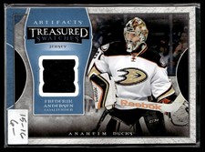 2015-16 Upper Deck Artifacts Treasured Swatches Blue Frederik Andersen Anaheim