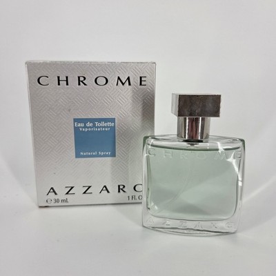 Azzaro Chrome Eau de Toilette Cologne 1.0 oz 30 ml For Men Vintage BOX