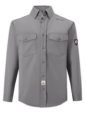 FR Shirts for Men 6.5OZ Welding Shirt Pearl Snap Light Weight Flame Resistant...