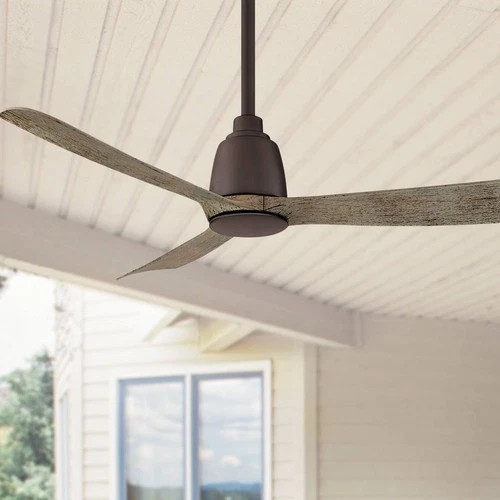 44" Fanimation Kute Matte Greige Damp Outdoor Smart Ceiling Fan - Picture 1 of 3