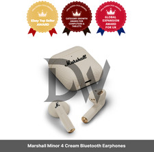 Marshall Minor 4 Cream Bluetooth Earphones / ...