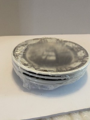 Old Sail Vessels Decorative Plates  Made In Italy by L. Mauri. 8'' Dessert (4)
