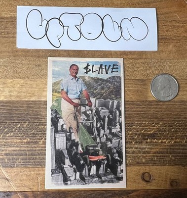 Slave skateboards Lawnmower Man  Sticker Zero Jamie Thomas Toy Machine