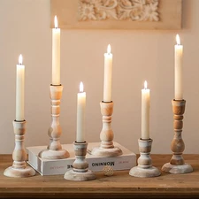Best Wooden Candlestick Holders Rustic Farmhouse Wood Taper Candle Boho Sticks