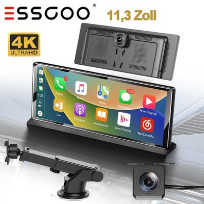 11,3'' Tragbarer Bildschirm Kabellos CarPlay Android Auto Plug & Play für Autos