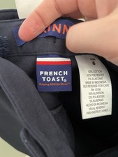 French Toast Boys 2 Pack Straight Fit School Uniform Pants Navy, 6 NWOT