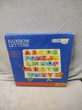 Wooden Alphabet Puzzle   ABC Letters Sorting Board Blocks Montessori Mat