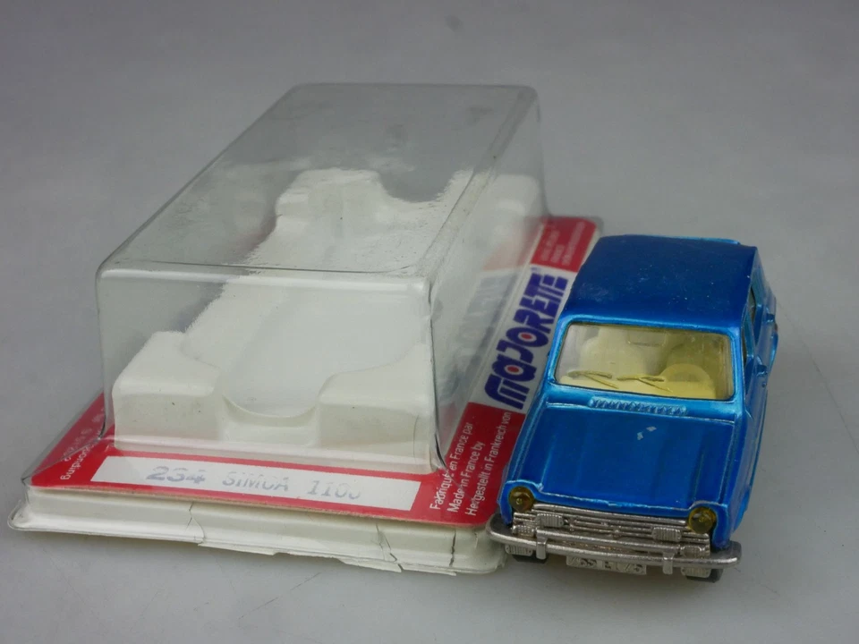 Majorette 234 1/60 Simca 1100 blau Made in France Blister 133061 - Bild 2 von 4