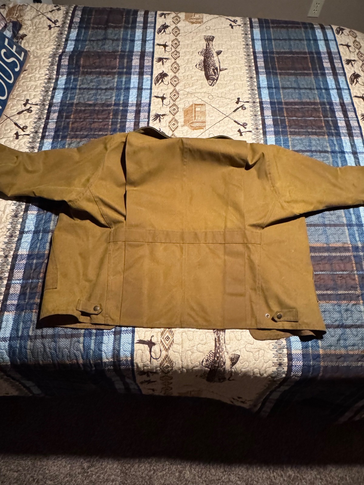 FILSON Tin Cloth Jacket Style 620 Waxed Cotton Size L Color Beige Men's Fashion - second product detail image