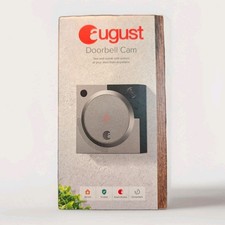 NEW August Doorbell Cam Silver AUG-AB01-M01-S01 Video Doorbell/ Factory Sealed