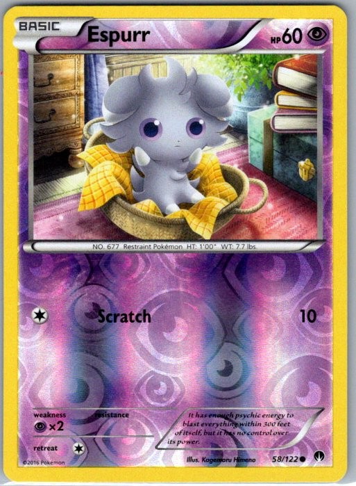 Espurr 58/122 Reverse Holo Common XY - BREAKpoint LP