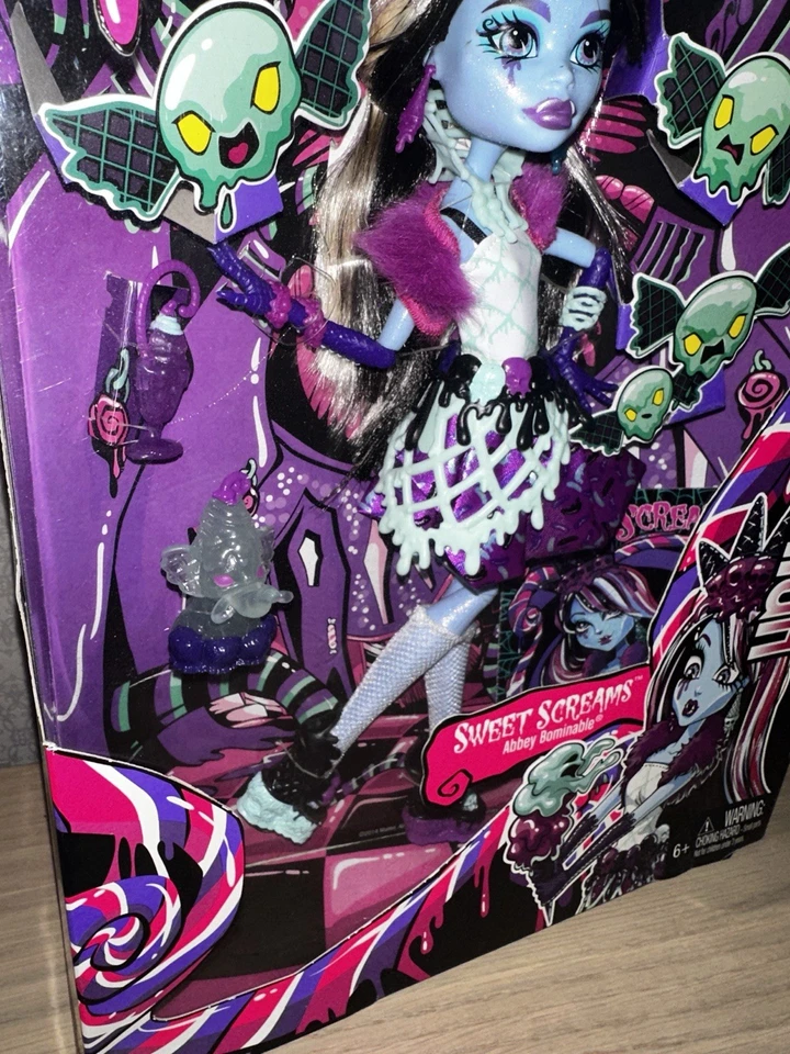 Monster High Sweet Screams Abbey Bominable Doll G1 Neuf MISB - Imagen 3 de 4