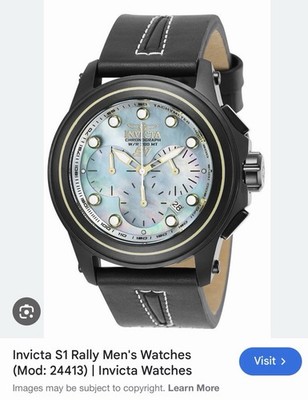 Invicta S1 Rally Super RARE Mother of Pearl Dial Quartz