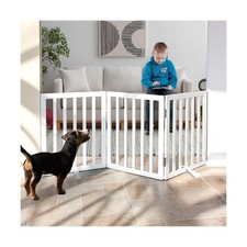 Dog Gate Indoor, Freestanding Dog Fence for The House, Doorways, Ha... Fast Ship