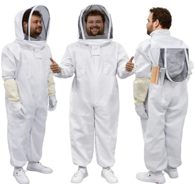 Traje Apicultura Completo con Velo Guantes Cepillo Raspador Talla XL, Nuevo