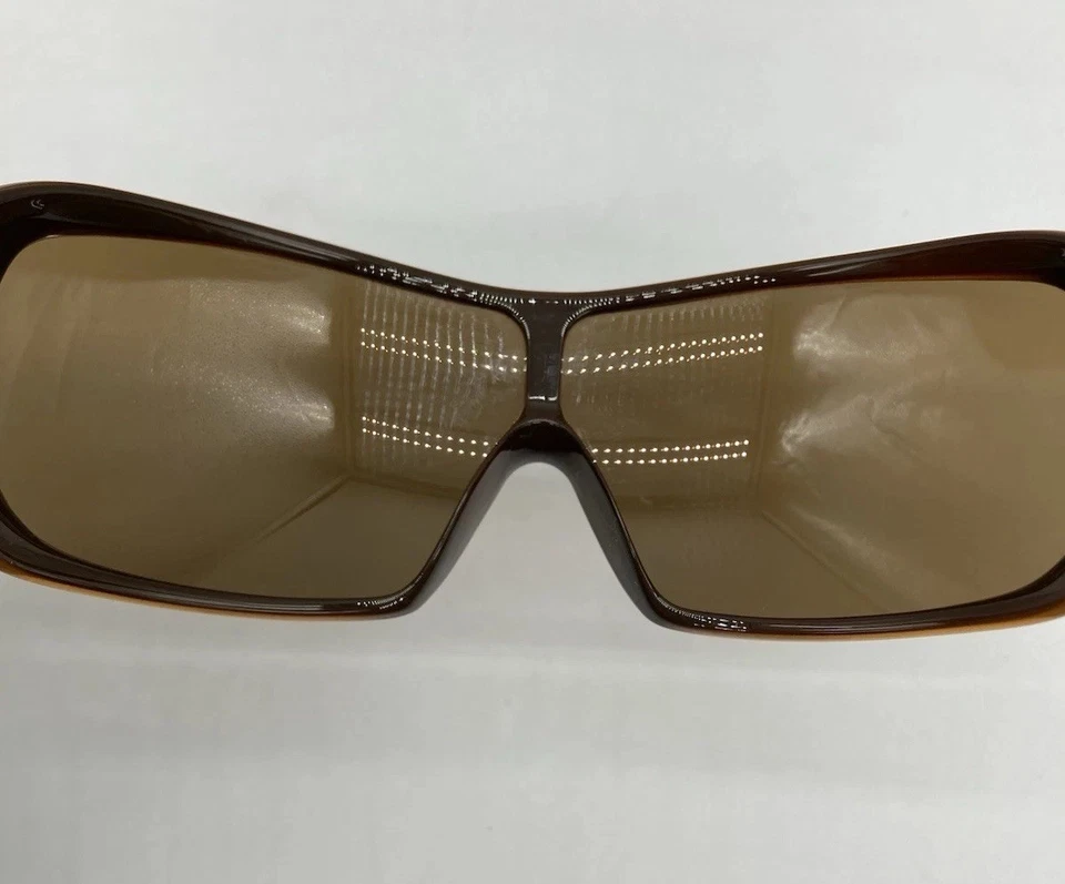 Smith Domino Brown Crystal Designer Oversized Sunglasses w Hard Leather Case - Image 3 of 4