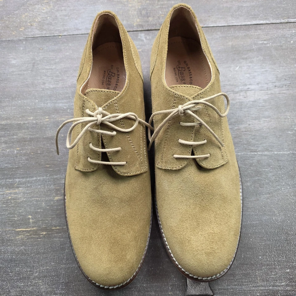 Zapatos clásicos con cordones HG BASS para mujer Emmie talla 8,5 color marrón claro cuero Foto 4 de 4