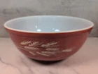 Vintage Pyrex 404 Autumn Harvest Wheat Nesting Mixing Bowl 4 Liter