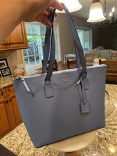 Kate Spade New York Tile Blue Cameron Street Lucie Leather Tote Bag