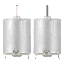 2X 8000RPM 9V 68mA High Torque Magnetic Cylindrical  DC Motor Silver T5C39287