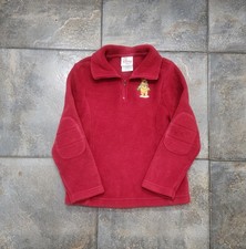 Vintage Y2K The Disney Store Youth Small Winnie The Pooh Fleece Quarter Zip