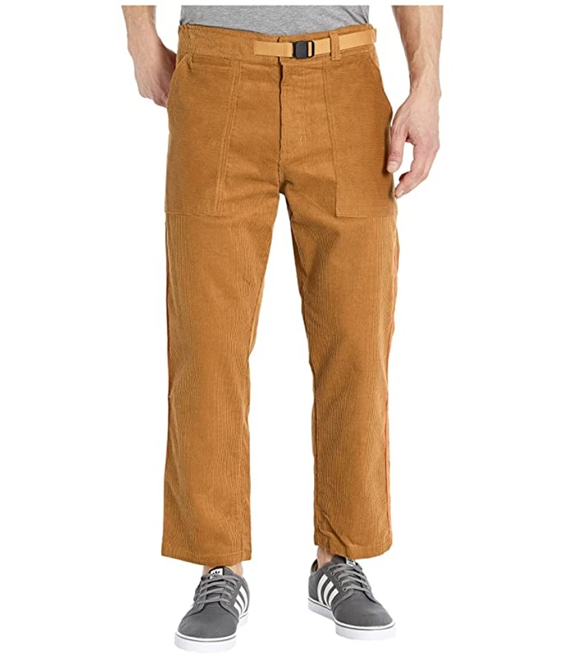 Pantalones informales de pana para skateboarding Adidas para hombre, marrón, SW x 27L