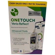 OneTouch Verio Reflect Blood Glucose Monitoring System Kit Sealed Box