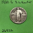 1920 S Standing Liberty Quarter 25c 90% Silver