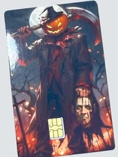 Pumpkin Head Credit / Debit Card Skin - Premium Quality Anime Art Design,