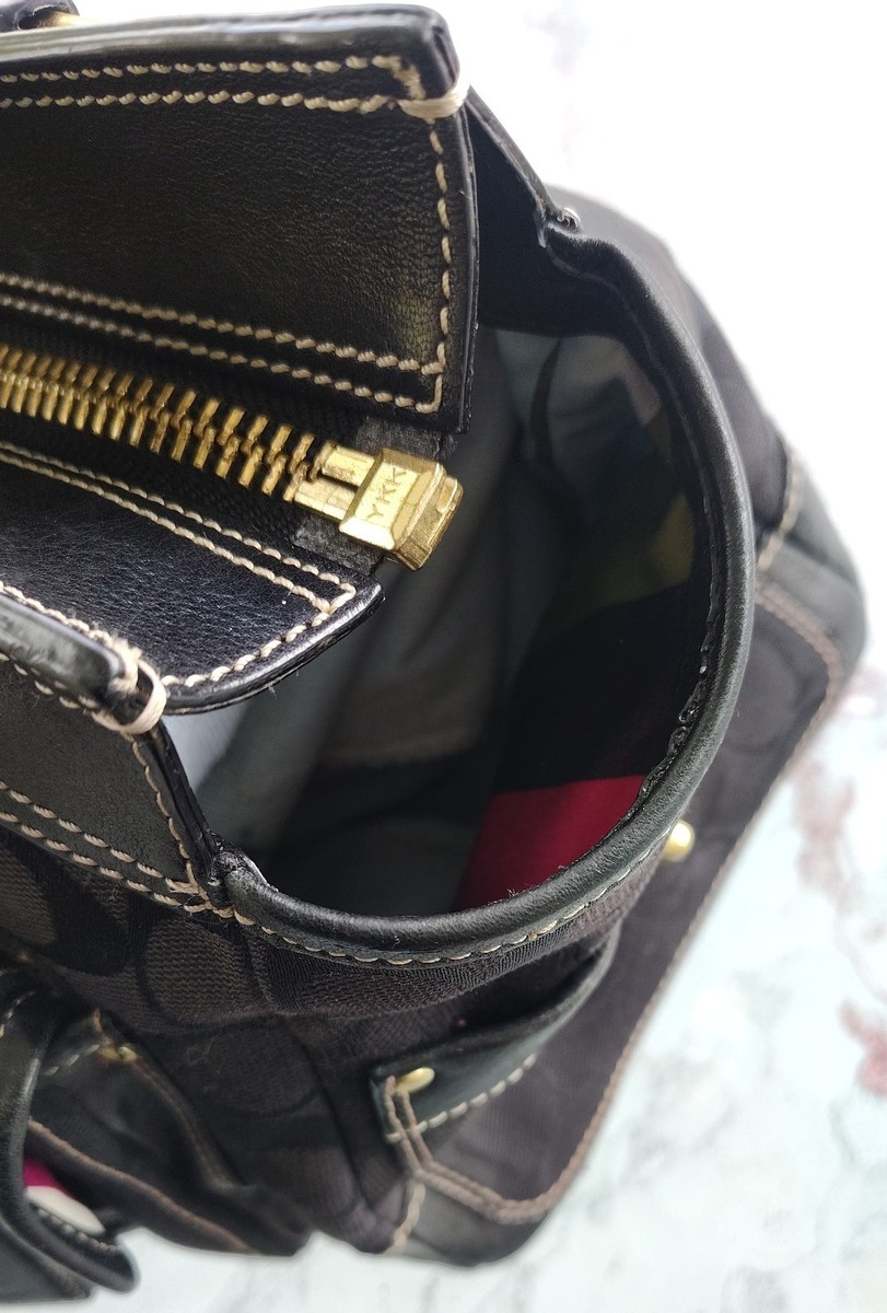 Coach Vintage MEDIUM 10341 65th Anniversary Mandy Black Signature