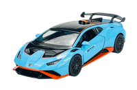 Rastar Lamborghini Huracan STO Blau 1:32 DIE Cast Metal Model NEW IN BOX 64310