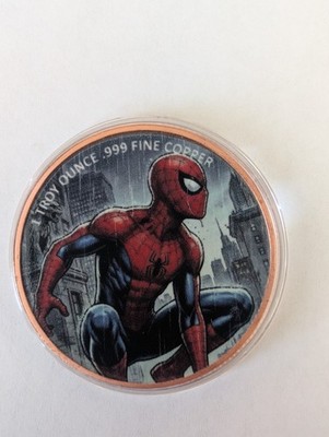 Spider Man Vs Venom 1 Oz .999 Fine Copper Round