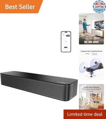Poseidon M20 Pro: 2.1ch Surround Sound Bar with Built-in Subwoofer - 132W Power