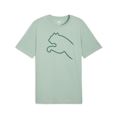 PUMA Graphics Gradient Crew Neck Short Sleeve T-Shirt Mens Green Casual Tops 691