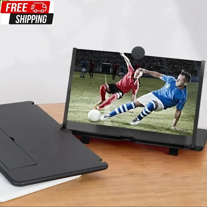 2025 Newest Version 12" Phone Screen Magnifier 3D Video Amplifier Foldable Stand - Image 2 of 4