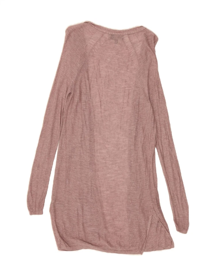 MOSSIMO Womens Longline Open Cardigan Sweater UK 6 XS Pink Viscose DN20 — 第 2/3 张图片