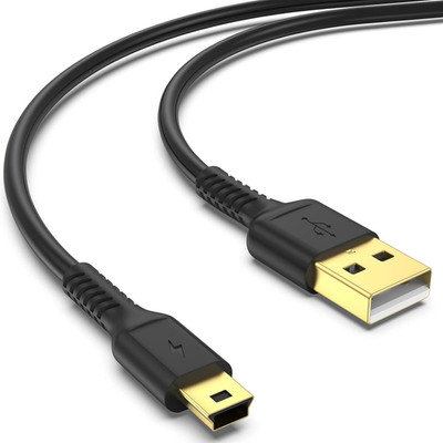 6FT Mini USB Cable, Standard USB 2.0 Type a Male to Mini B Male Charger Cord Com
