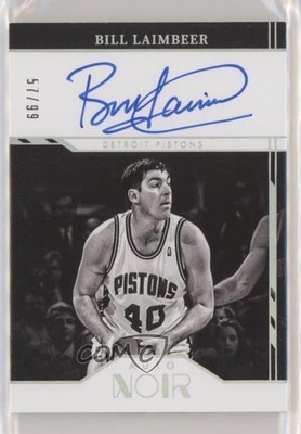 2021-22 Panini Noir Black and White 57/99 Bill Laimbeer #ANB-BLA Auto 0l1u