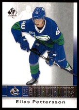 2020-21 SP Authentic Top Performers Elias Pettersson Vancouver Canucks #TP-EP