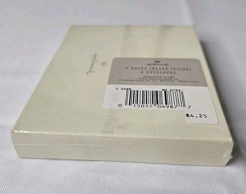 Biglietti Hallmark Peanuts Snoopy Woodstock 1965 "Grazie" con buste SIGILLATI - Foto 7 di 7