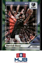 2024-25 Donruss Derrick Rose Holo Green Laser #65 Memphis Grizzlies