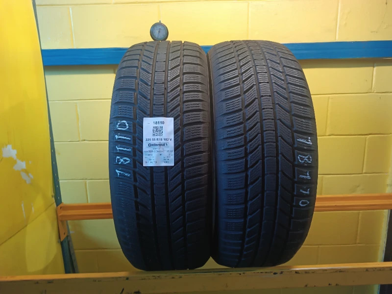 2 Pneumatici USATI CONTINENTAL 225/55 R18 102 V DOT: 2021Invernale