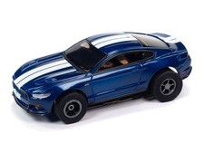 Auto World 2018 Ford Mustang GT Blue X-Traction HO Slot Car