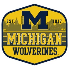Michigan Wolverines Scenic Background Offic. Lic. Sticker/Magnet