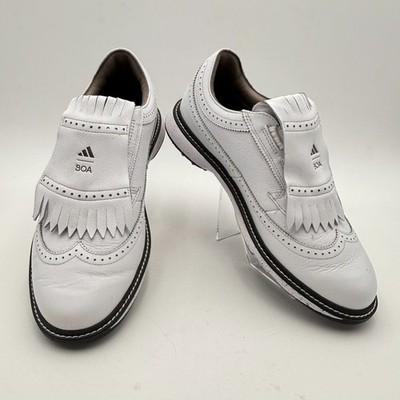 Adidas MC87 BOA Spikeless Golf Shoes Men's Size 10.5 White Black IH4819 Leather