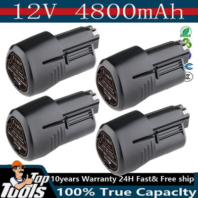 4,8 Ah Lithium Akku für Bosch 10,8V 12V BAT411 BAT411A BAT412A GBA GSR GDR DE