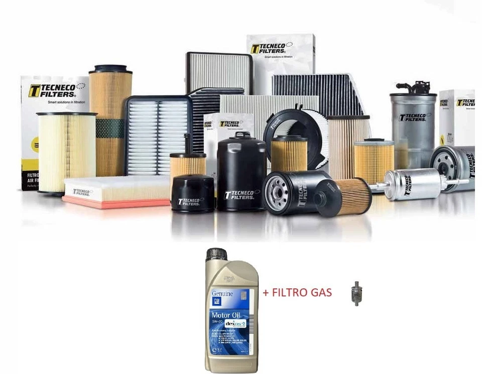 FILTRON + GM KIT TAGLIANDO OPEL CORSA E BENZINA E GPL 4 LITRI LT OLIO OPEL + FILTRO GPL