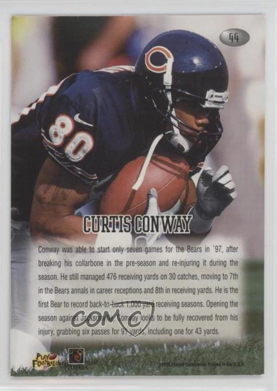 1998 Playoff Momentum Retail Curtis Conway #44 - Image 2 of 2