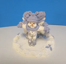 Vtg 1999 Snow Buddies Snowman Holiday On Ice Skating Encore Group 94197 5" x 4"