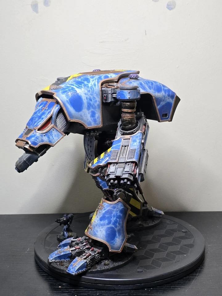 Warhammer 40k 30k Horus Heresia Marte Padrão Cão de Guerra Titã Totalmente Pintado - Imagem 3 de 4